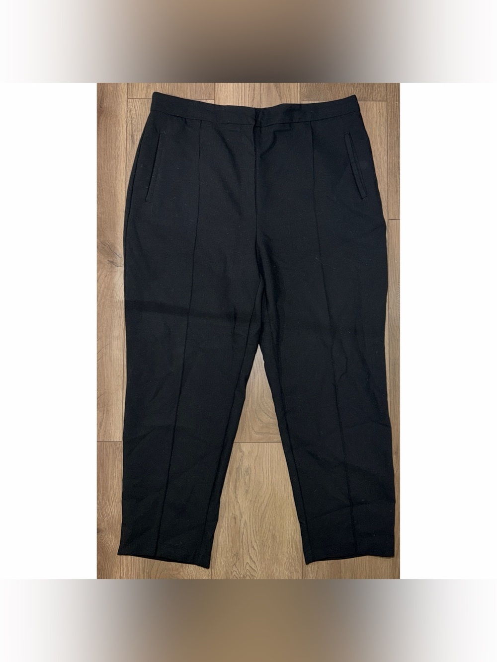 Pre-Owned Zara Straight Leg Black Dress Pants Trousers Women's Plus Size XXL